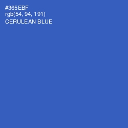 #365EBF - Cerulean Blue Color Image